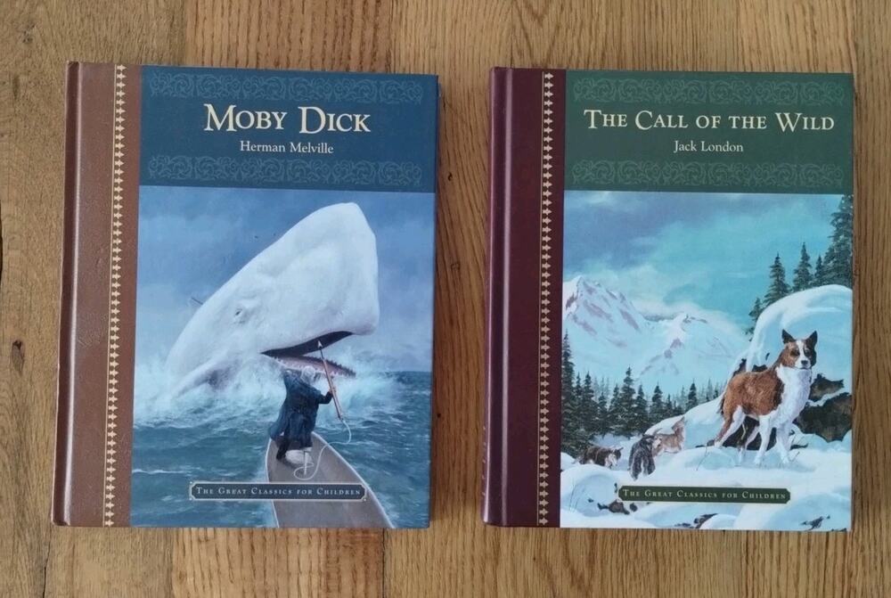 Moby Dick - The Call of the Wild(Great Classics for Children) - Hardcover - GOOD